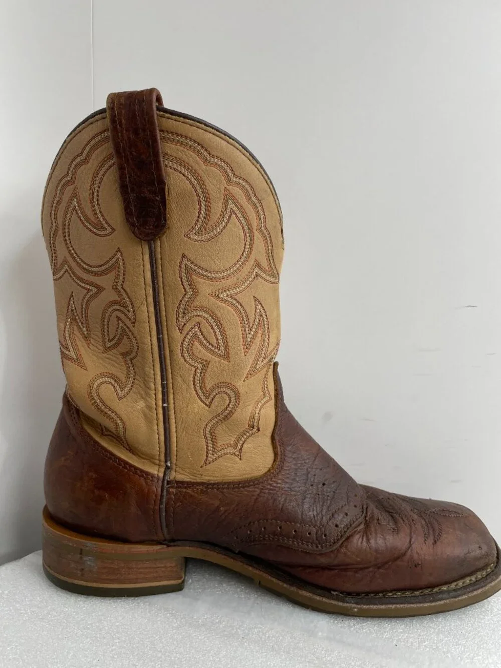 Double H Graham ICE Soft Toe Western Work Cowboy Biker Boots Men's 10 EE Wide